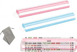 Mahjong Line Reader with Storage Pouch 2-Pack Blue & Pink