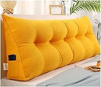 Vista 12 de Almohada triangular para cabecero, almohada de lectura, almohada grande para cabecero, soporte de espalda, cojín lumbar con funda extraíble