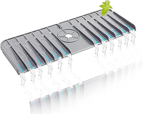 Tapete de silicona para grifo de cocina, mango protector contra salpicaduras, bandeja para esponja y jabón con diseño autodrenante, accesorios de