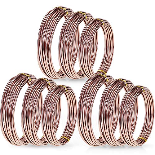 Zhanmai 9 Rolls Anodized Aluminum Bonsai Training Wires 3 Sizes (1.0, 1.5, 2.0 mm) Total 147 Feet Black Plant Training Wire for Fine Trunk Branch Control