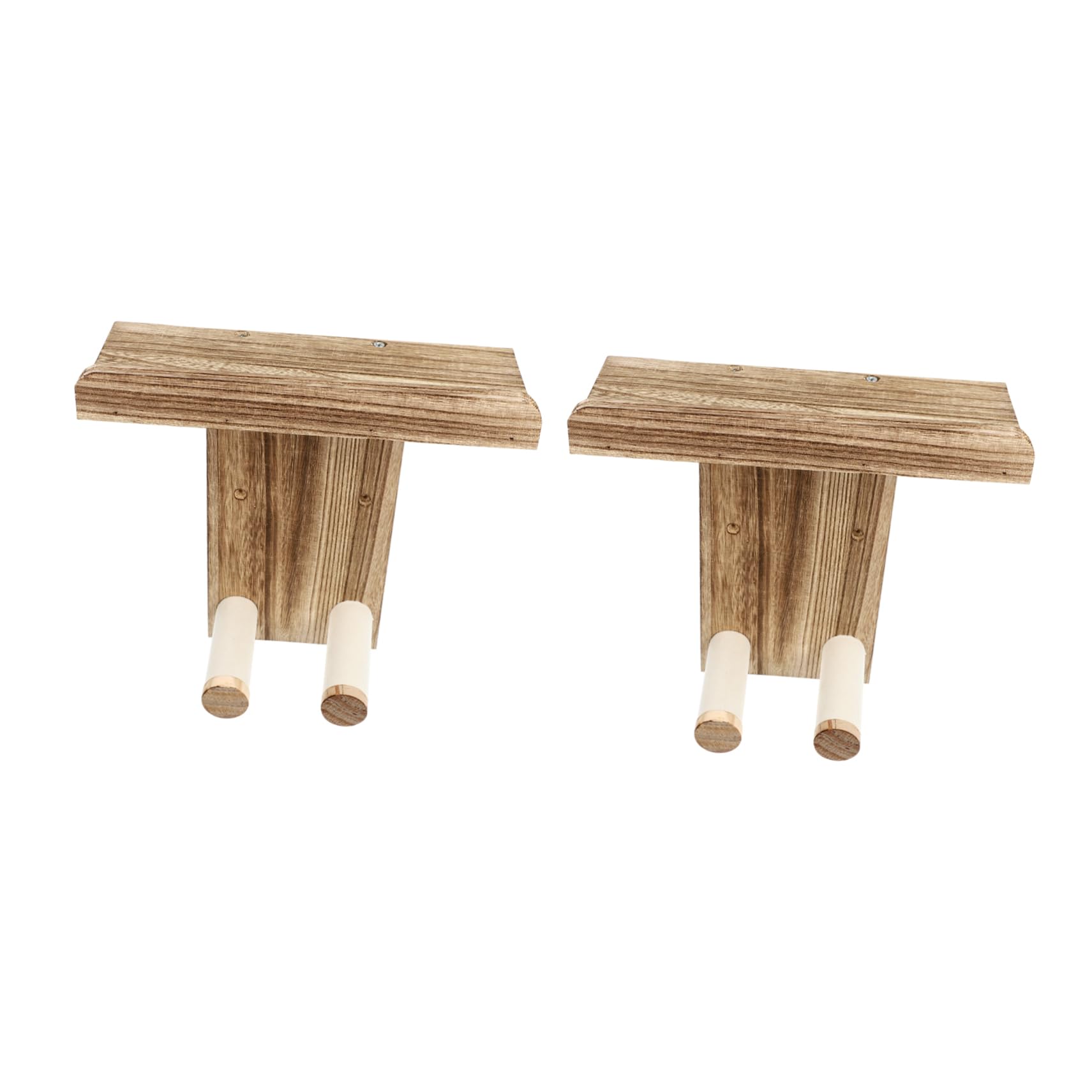 HEMOTON Supporto da Parete per Chitarra in Legno 2 Pezzi, Gruccia | Casa e Negozio, Adatto anche Ukulele e Banjo, Design Salvaspazio Montaggio a Muro