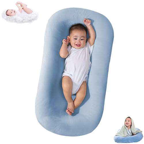 Almohada para tumbona de bebé suave de algodón orgánico transpirable para 0-18 meses, tumbona para recién nacido para bebé, tumbona para recién