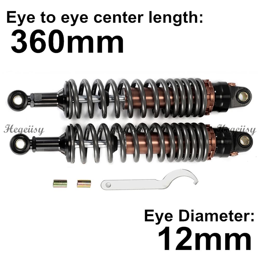 Hegeiisy ユニバーサルリアサスペンション(340mm, 茶色)