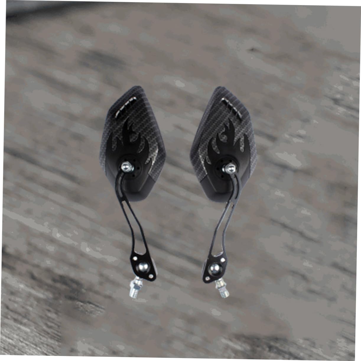 Specchietto Bici da Manubrio, Coppia, 21-23mm, Lega Alluminio e ABS | Specchio da Bicicletta, Angolo Ampio, Regolabile e Ruotabile, Nero, Compatto, Antiurto, Aspetto Elegante