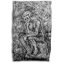 Original Artist Abstract Wall Hanging Fabric - Premium Black & White Decorative Tapestry for Wall Art, Sofa & Chair Cover