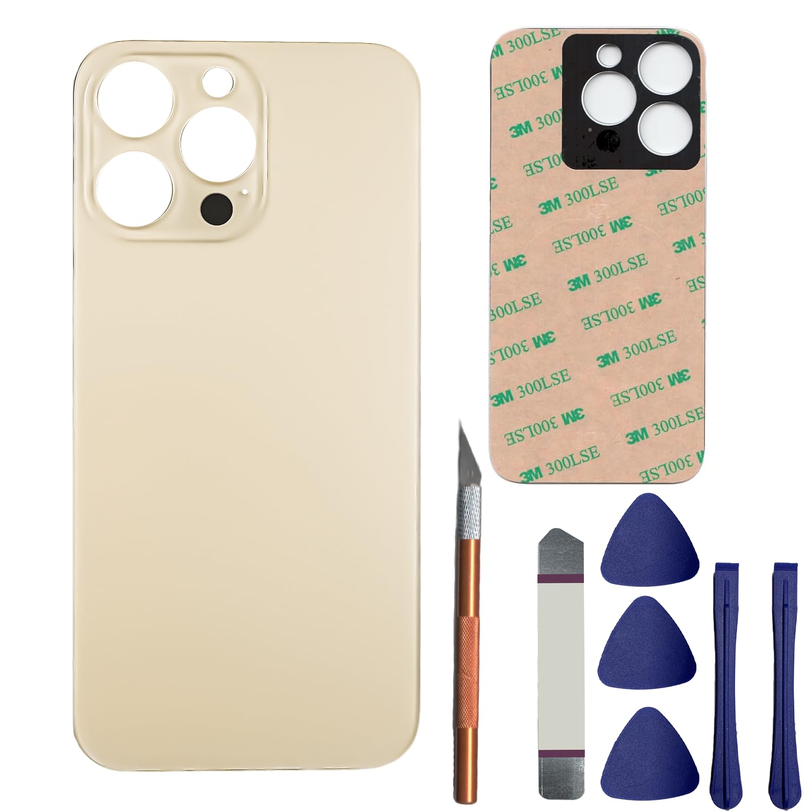 Back Glass Replacement for iPhone 14 Pro Rear Back Glass Replacement Compatible with iPhone 14 Pro 6.1 inches with Reparing Toolkit and Pre-Installed