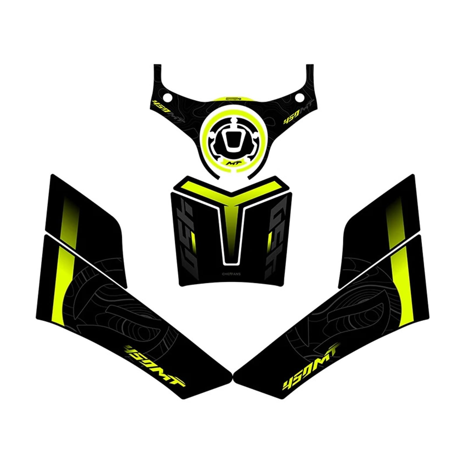 Motorbike Tank Pad Sticker for 450MT 450 MT