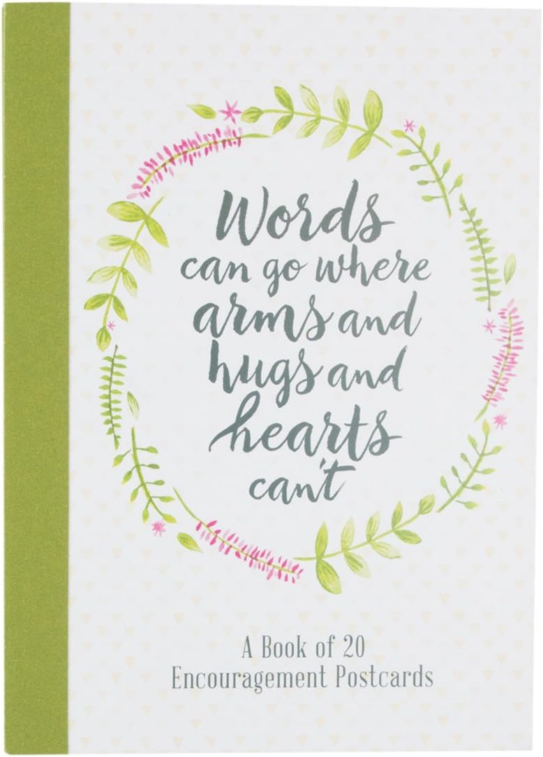 DaySpring - Words Can Go Where Arms and Hugs and Hearts Can't - A Book of 20 Encouragement Postcards