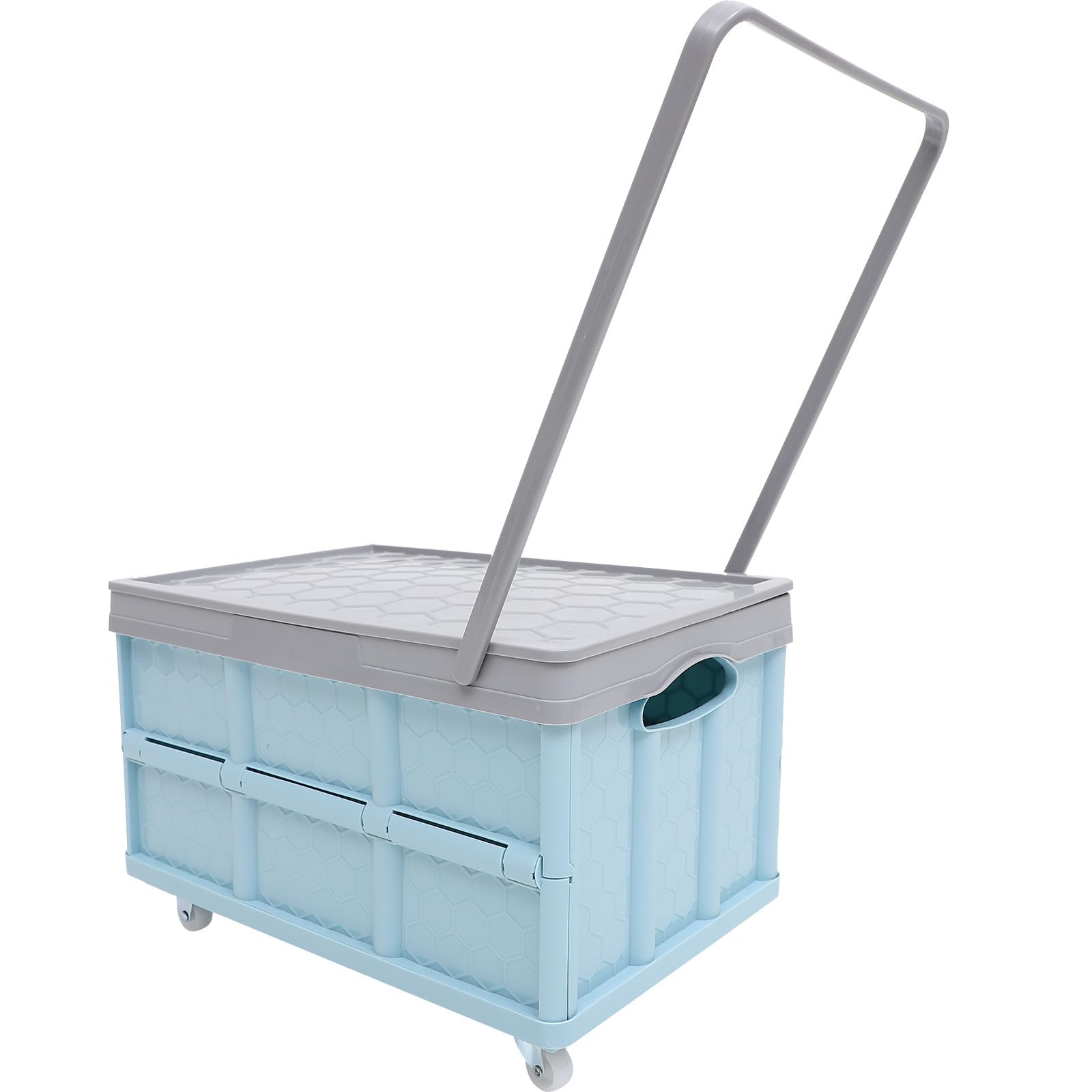 jojofuny Caja de Almacenaje Plegable con Ruedas para Ropa y Juguetes Contenedor Resistente de Plástico para Organización Doméstica y Orden Habitación Infantil