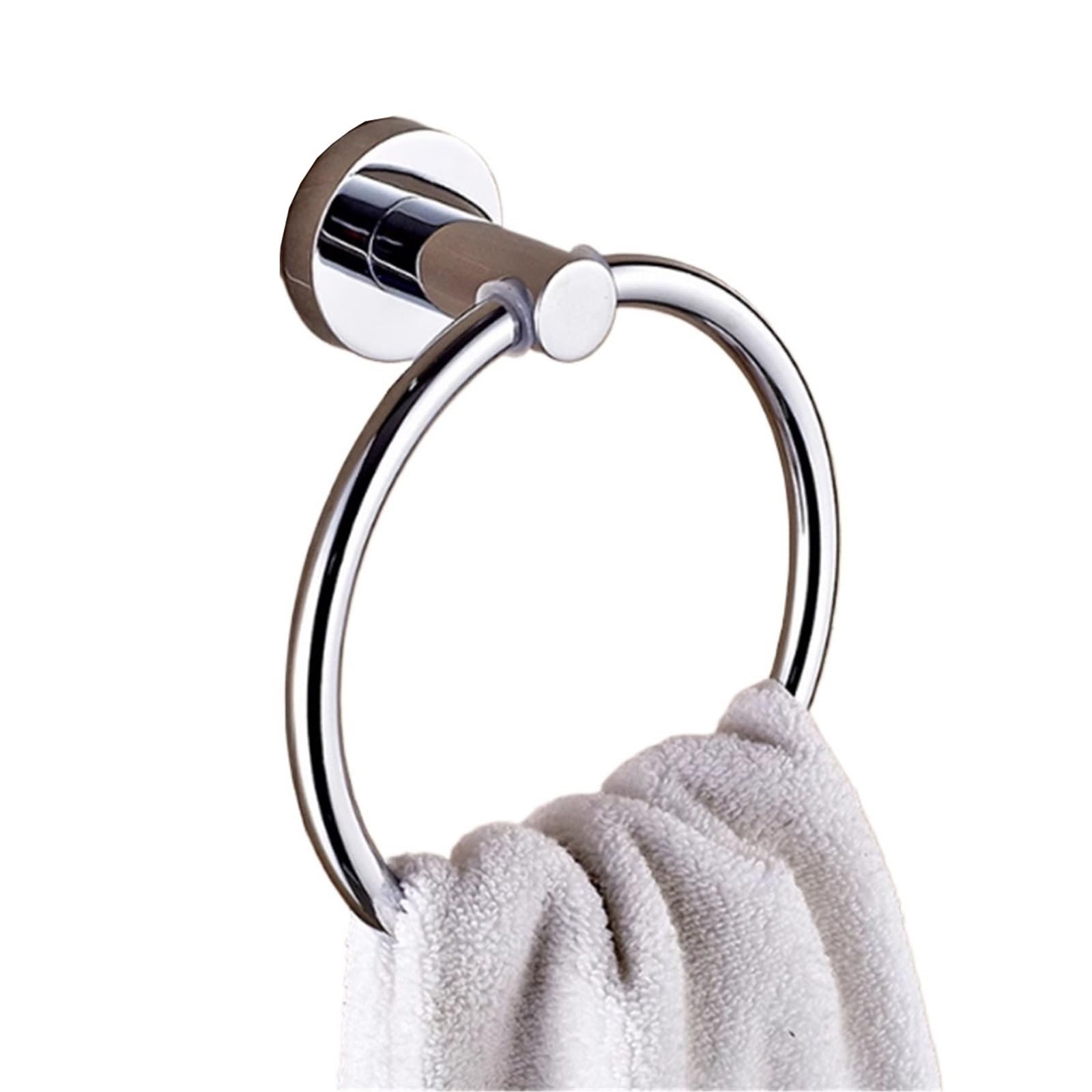 Anneau de serviette de bain rond en acier pour créer un nid douillet moderne