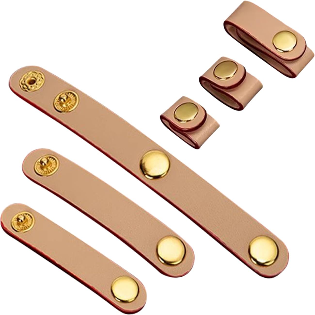 OLizee® 6 Pack PU Leather Handbag Strap Shortener Handbag