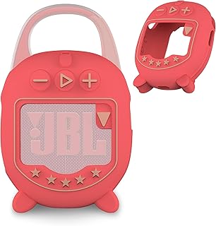 JCHPINE Capa de silicone para alto-falante Bluetooth JBL Clip 5 ultra portátil, acessórios de proteção para alto-falante JBL Clip 5 Pro Sound Bluetooth Stand Up (apenas capa) (vermelho)