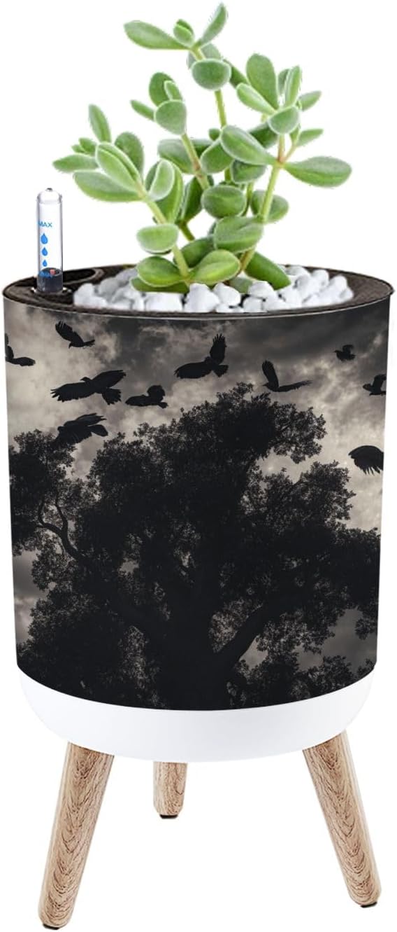 Planter with Stand Spooky Creepy Halloween Aesthetic