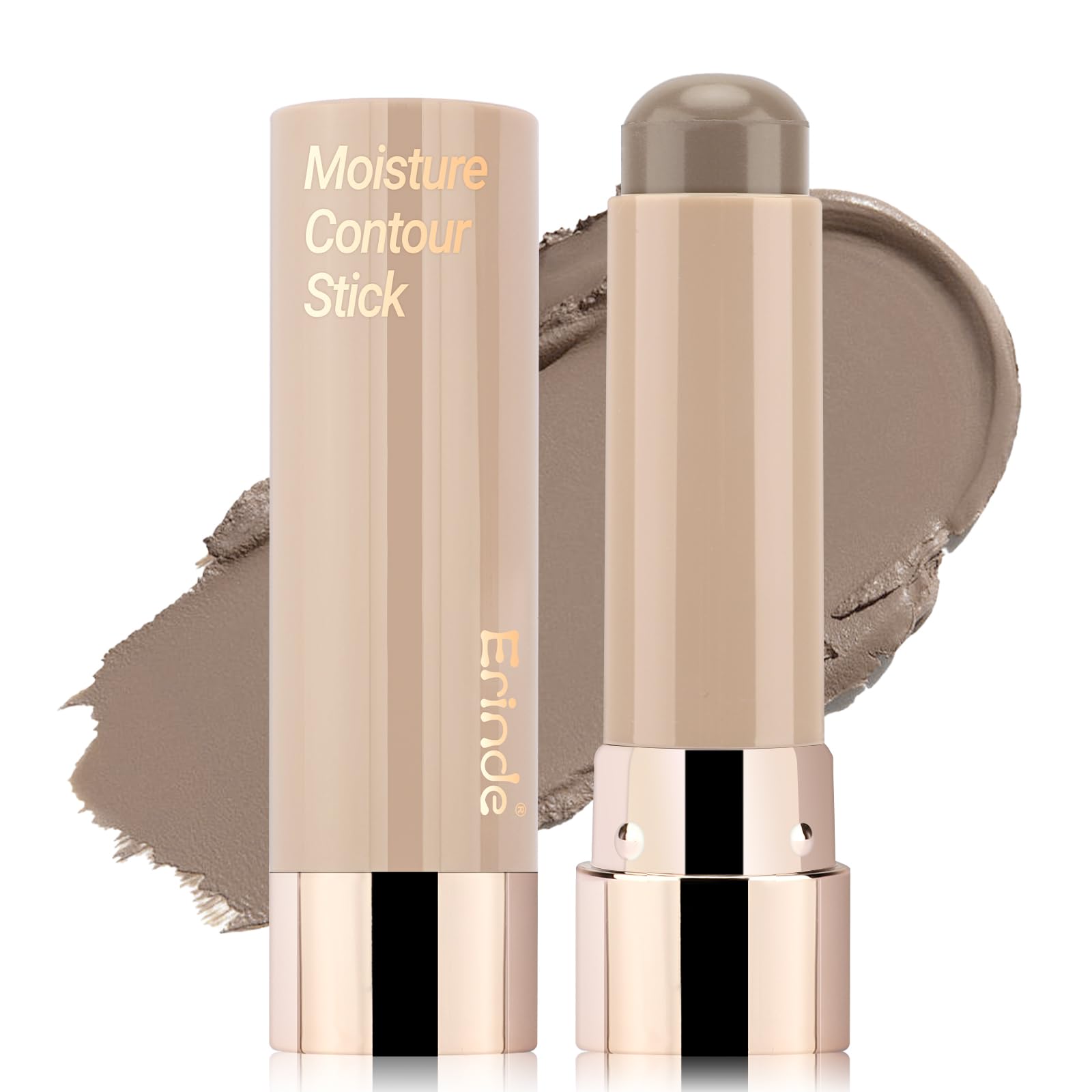 Erinde Stick Contour Cream Tonalità Fredde, Bronzer Stick Altamente Pigmentato e a Lunga Durata, Stick Contouring Finitura Opaca, per Contorni Definiti, Texture Morbida e Facile da Sfumare, Vegana, 9g
