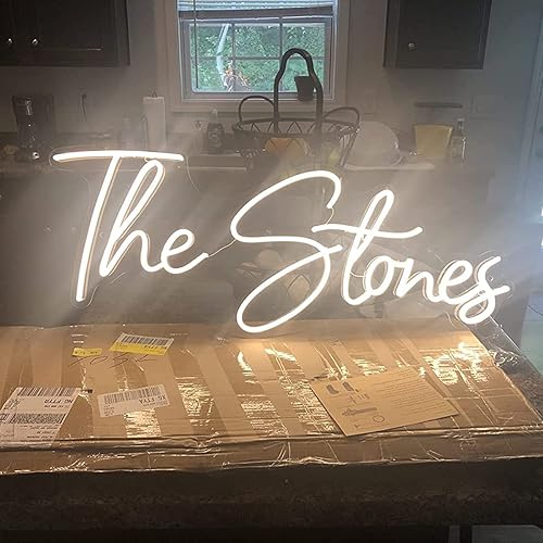 Miniatura 4 de Jadetoad - Letreros de neón personalizables con luces LED de neón regulables, letrero para decorar la pared, bodas, negocios, dormitorios o centros