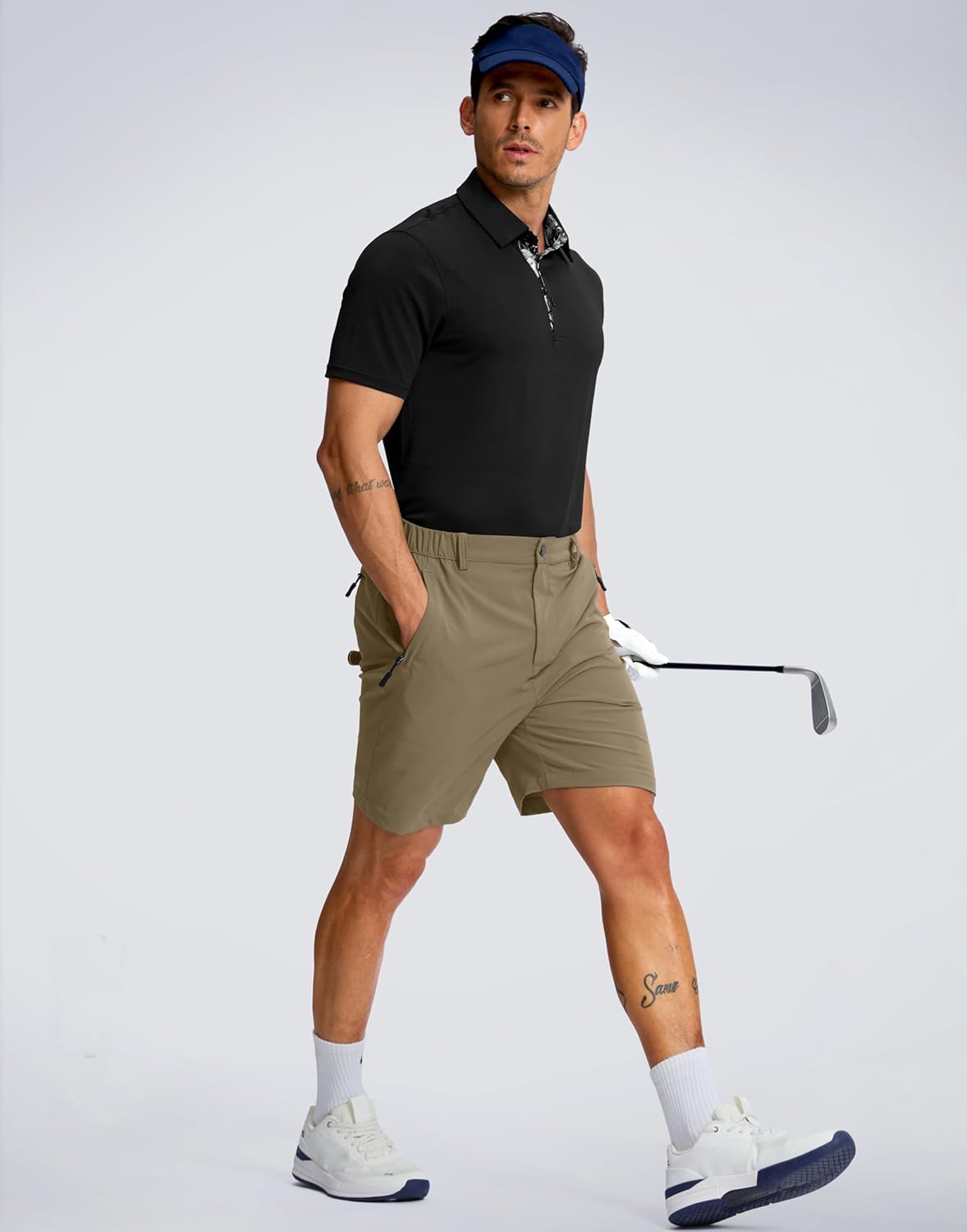 G Gradual Men's Shorts 7"/ 5"/ 9" Lightewight Casual Shorts for Men Hiking Golf Shorts with 3 Zipper Pockets - Image 6