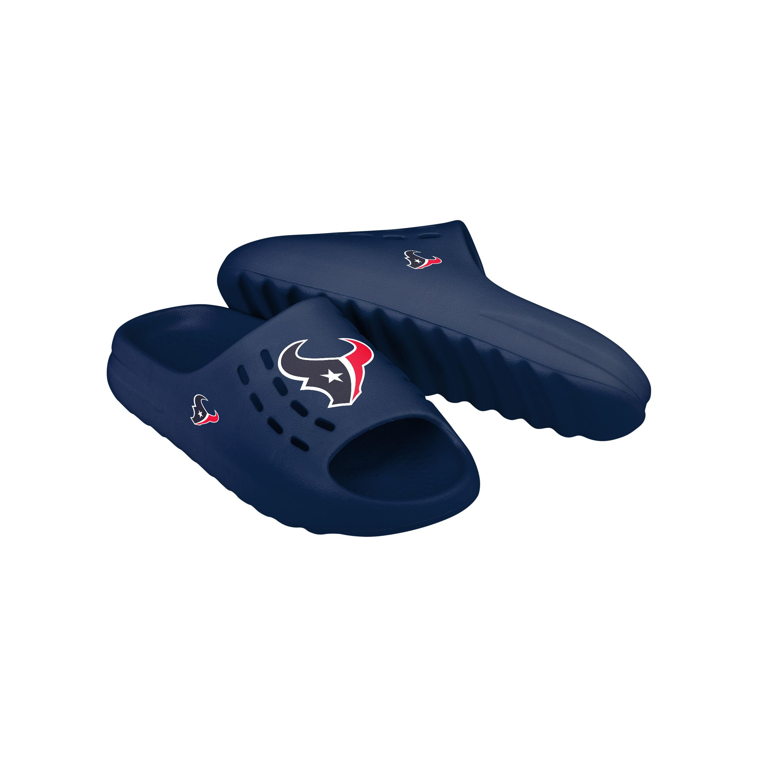 FOCO Houston Texans NFL Mens Big Logo Molded Chunky - footwear | Mubboo