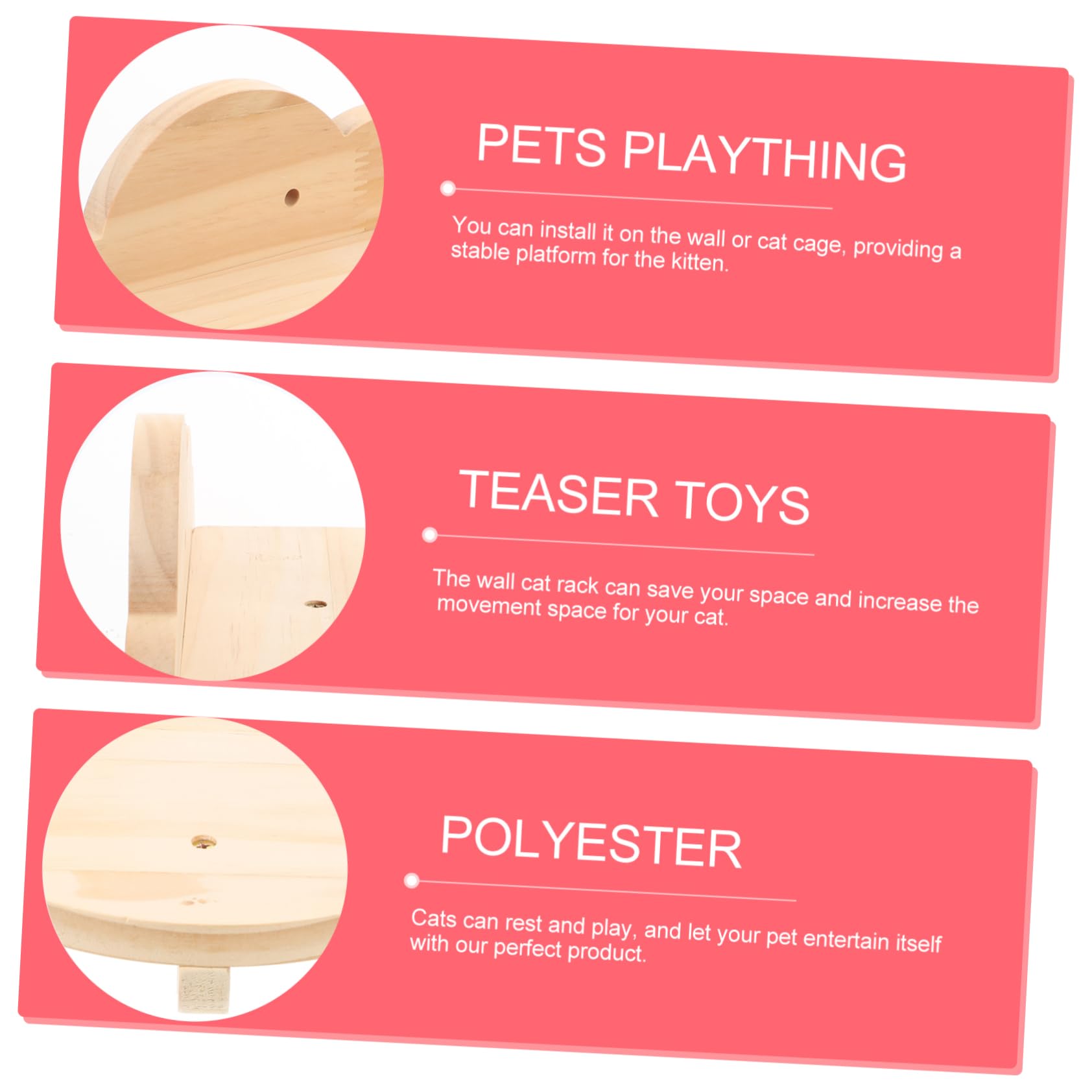Sosoport 2stücke Teiliges Katzenwandregal Aus Holz Wandmontierte Katzenstufen Für Klettern Und Spielen Sicheres Und Stabiles Katzenmöbel Für Innenräume Für Katzenliebhaber