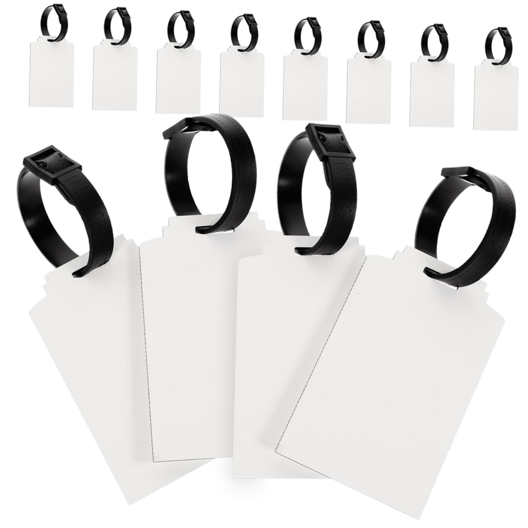 Etiquetas de Equipaje en Blanco DIY de Tablero Grueso 30 Piezas