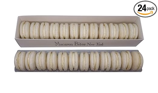 Macarons Gift Box of 24 French Macarons - Vanilla