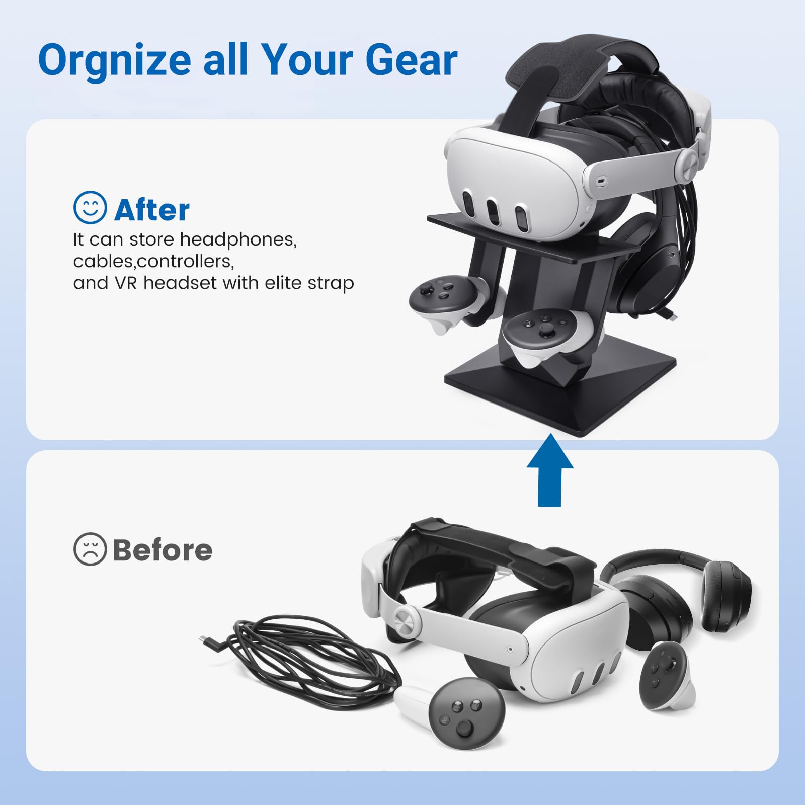 Support Mural Pour Meta Quest 3/3S – Rangement Casque Et Manettes, Neuf