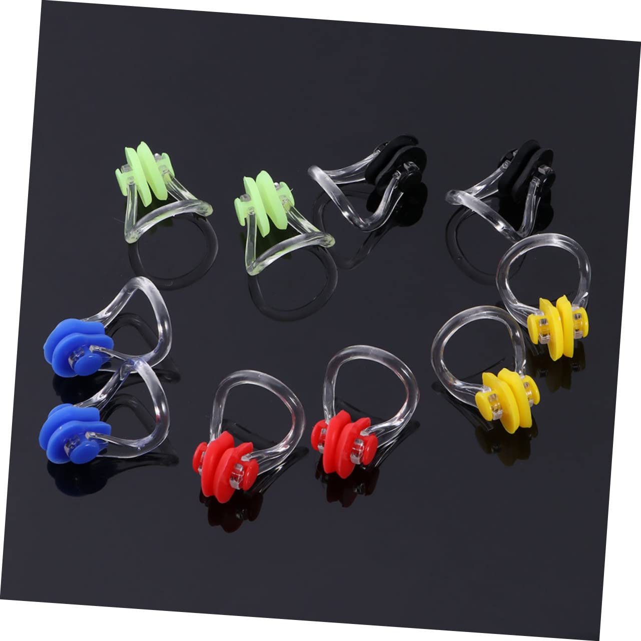 TOYANDONA Clips Nasales para Natación Impermeables Y Cómodos Diseño para Adultos Y Principiantes