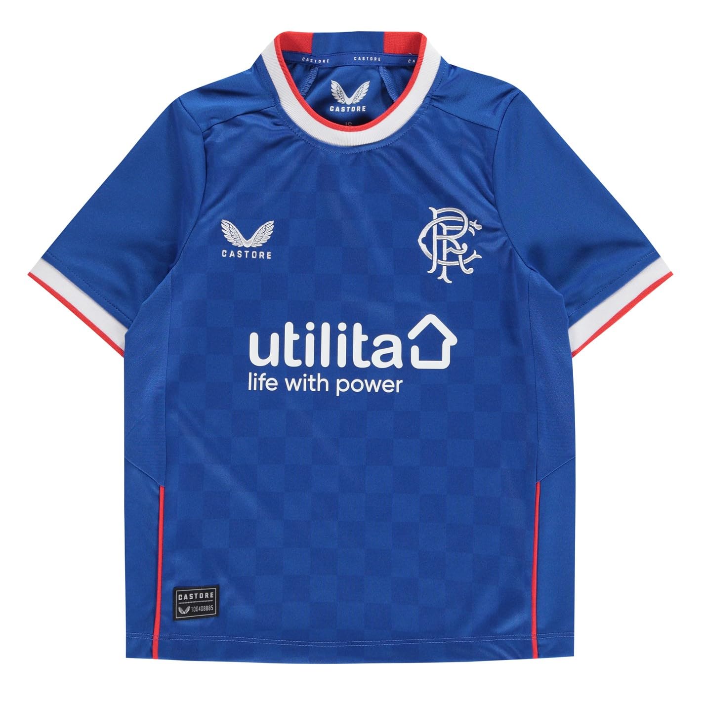 Castore Rangers 22 23 Kids Home Shirt Blue