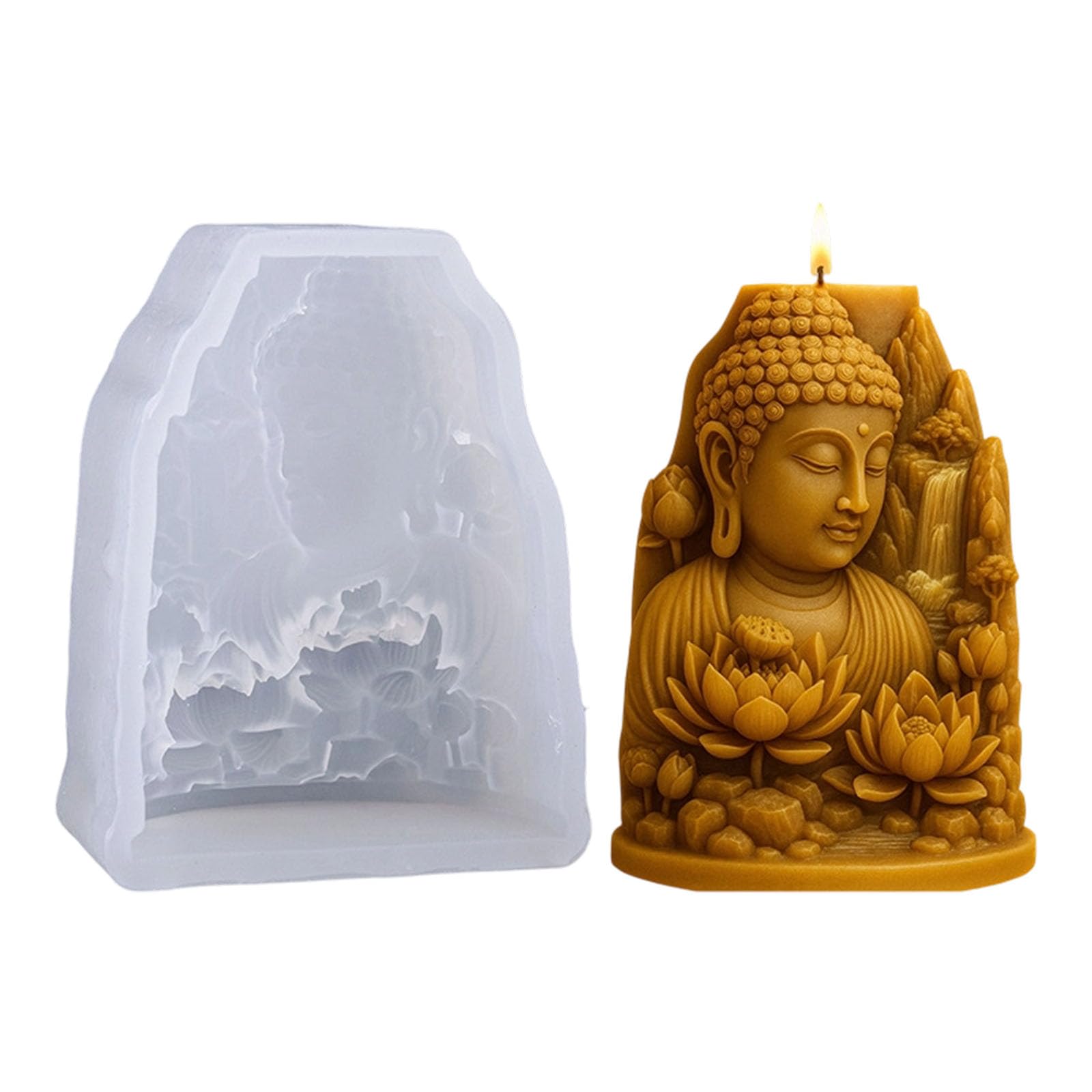 Ruinbnc B Decorative Figurine Mold For Resin Plaster And Wax, Flexible Resin Casting Silicone Mold For Home Decoration Projects Figurine Casting Silicone Statue Plaster Wax Easy Release Relief Home