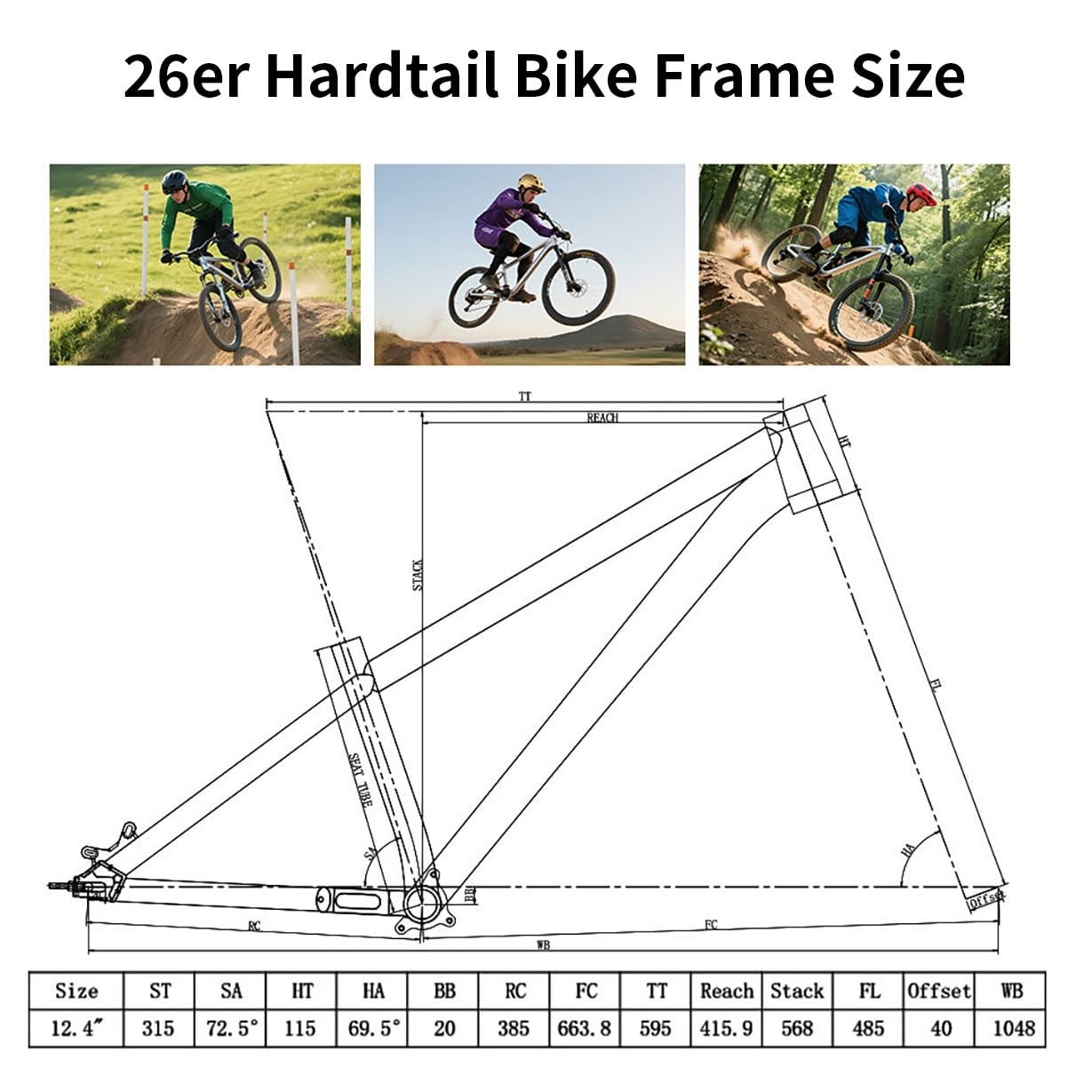 Amazon.co.jp: マウンテンバイクフレーム 26er ダートジャンプバイク
