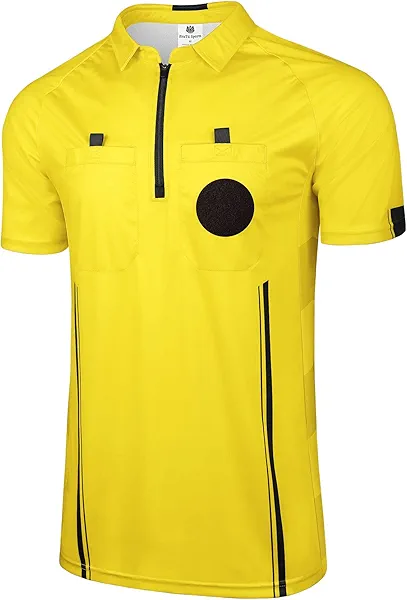 FitsT4 Sports Pro Soccer Referee Jersey Short Sleeve Ref Shirts