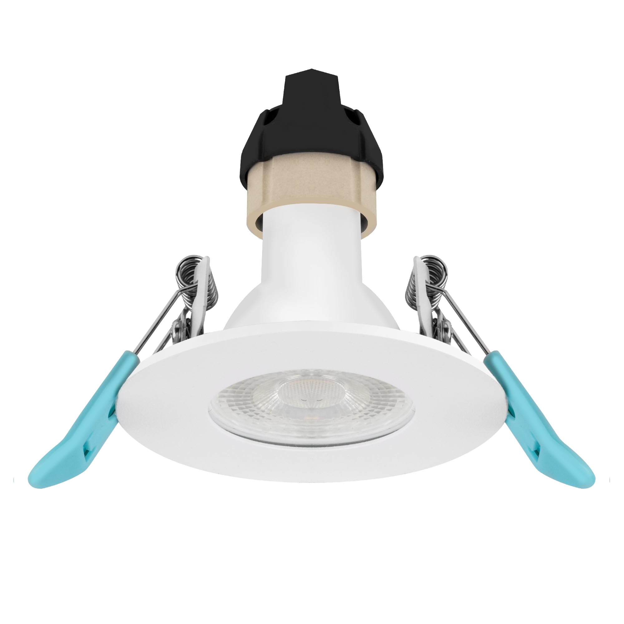 Bright Source Slimine GU10 Recessed Ceiling Downlight Can Fitting, IP65 (1, Glossy White)