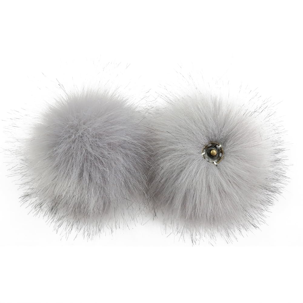 Pompony ze sztucznego futra, pompony, pompony do rękodzieła, 10 sztuk, 15 cm, pompony ze sztucznego futra, bombki z ukrytą klamrą, do majsterkowania, na wesela, urodziny, Boże Narodzenie, akcesoria do