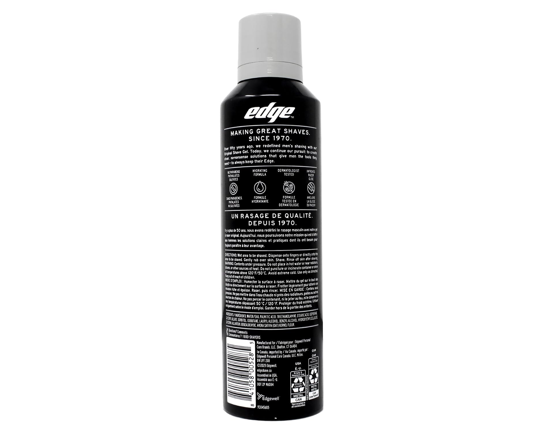 Edge Shave Gel, senza profumo, ultra sensibile 7 oz (confezione da 4)