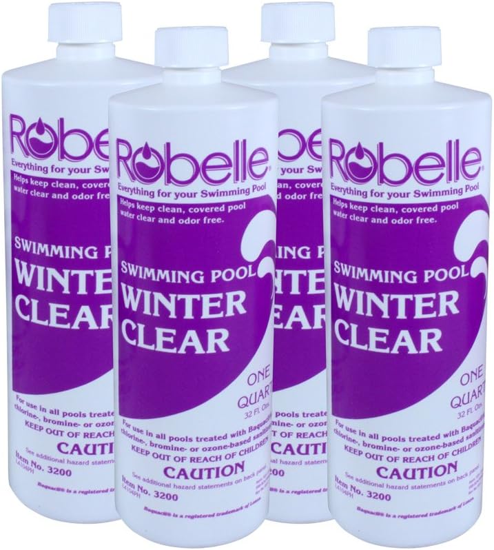 Robelle 3200-12 Swimming Pool Winter Clear for Pool Closings 1-Quart, 12-Pack