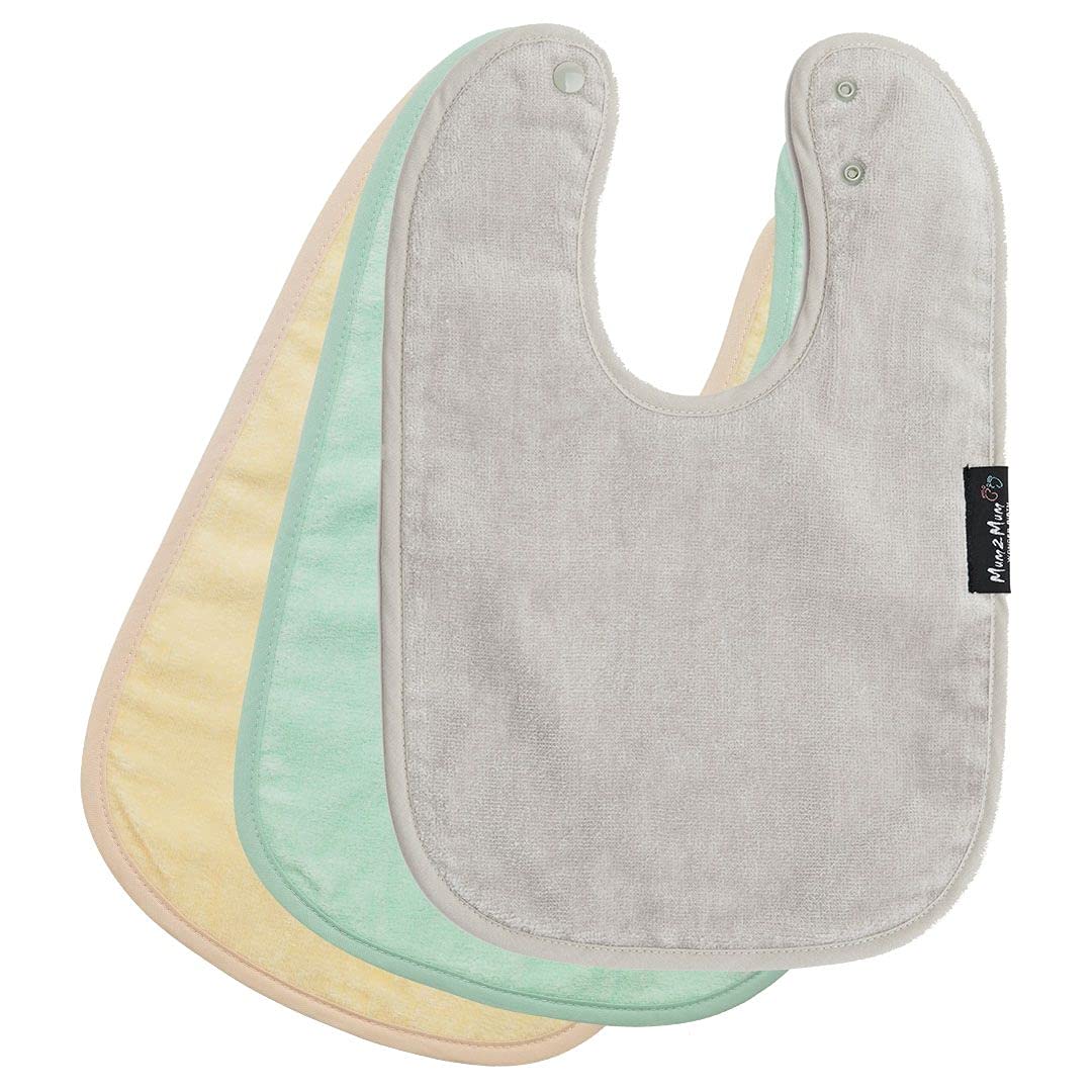 Mum2mum Yellow Standard Wonder Bib Multipack In Mint/Lemon/Stone