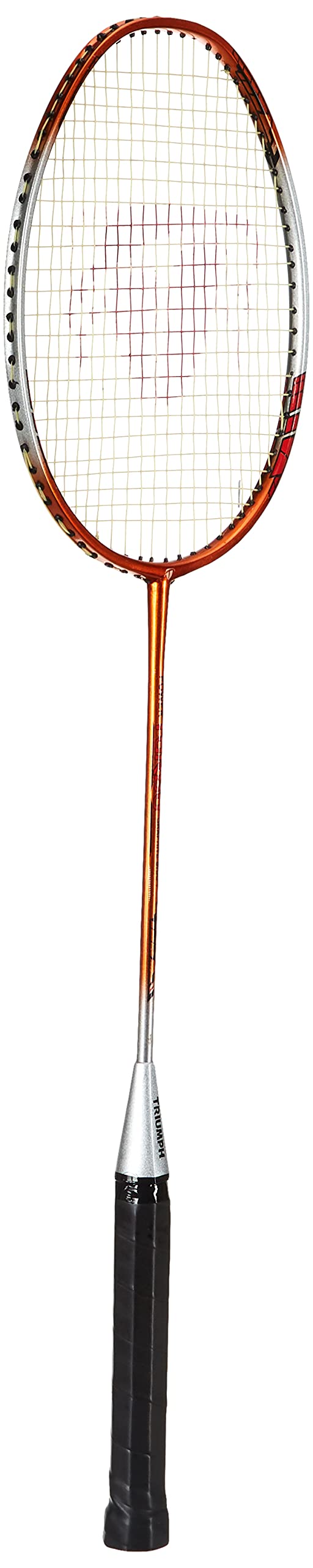 Triumph Turbo Graphite Composite Light Weight Strung Badminton Racket with Cosmic-6R Double Compartment Badminton Bag Grey/Red-image-30