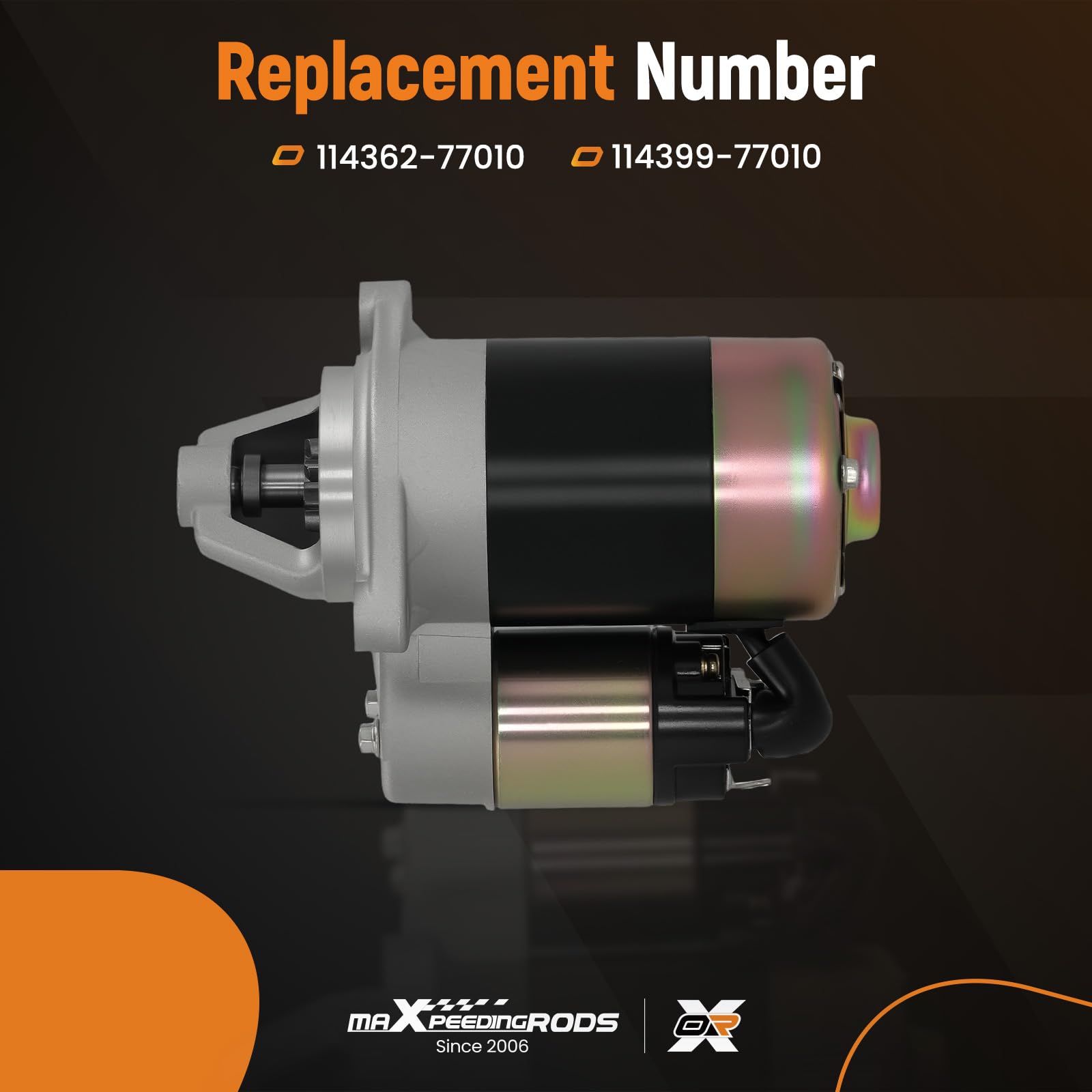 maXpeedingrods Motor de arranque eléctrico 12V 0.8KW para motor diésel Yanmar Kipor 5KVA L40 L48 L70 L90 L100 SP17522519