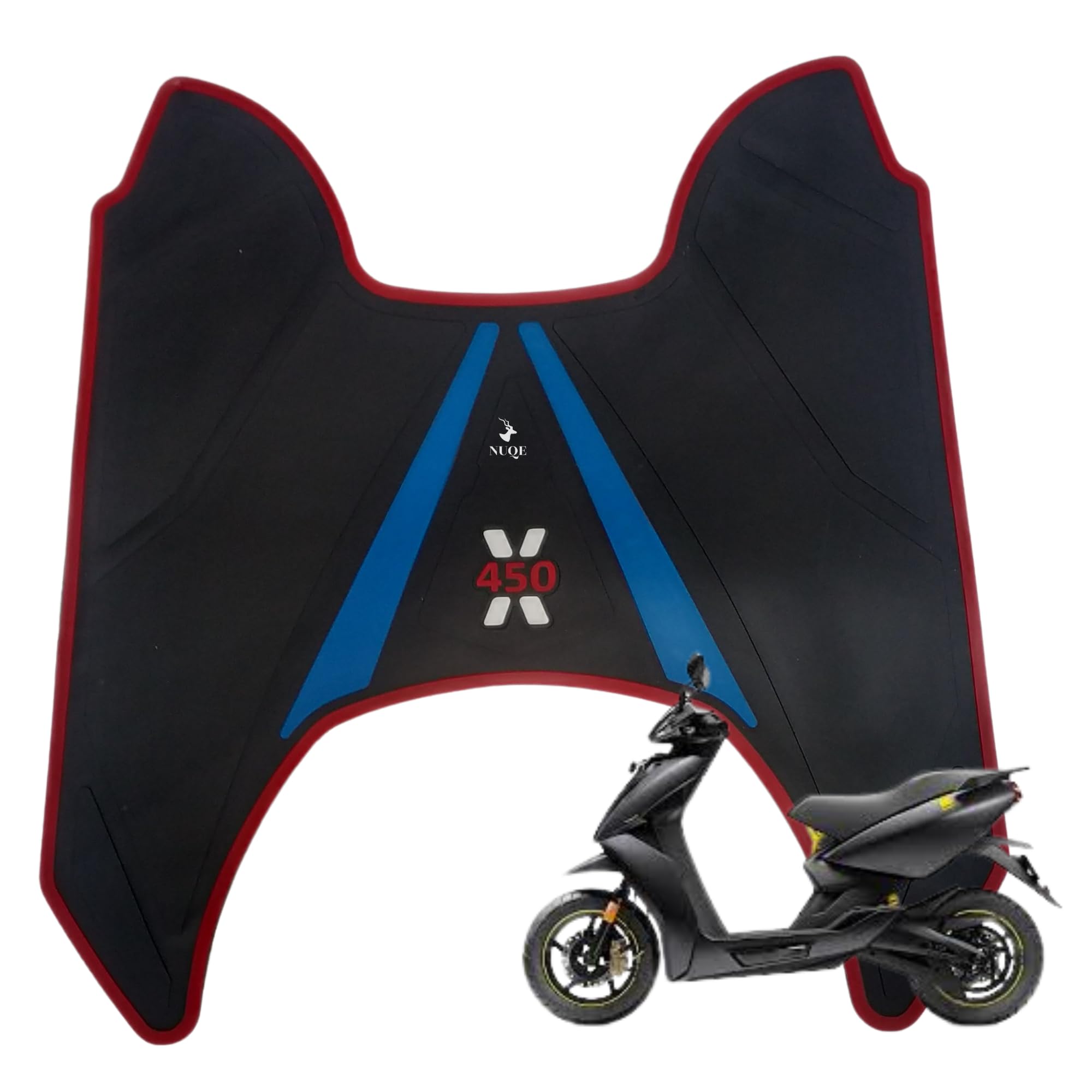 Nuqe Foot mat for 450, 450X Scooter | Floormat | Floor Protector (Blue Multicolor)