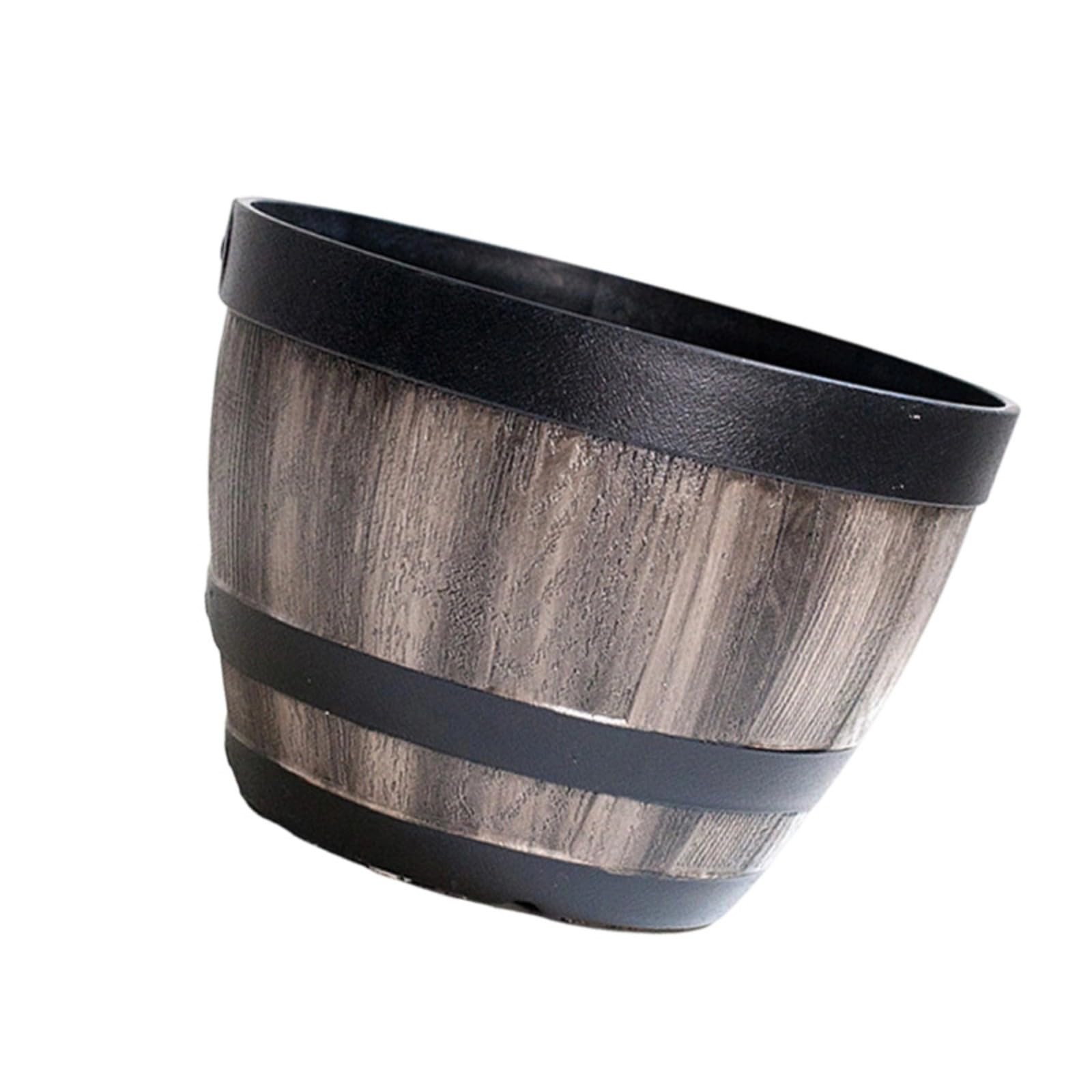 Msioytog Thickened Planter Flowerpot Flower Stand Home Yard Garden Decoration Craft Landscape Decoration Accessories Resin Plant Container