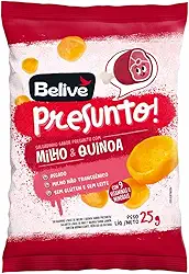 Salgadinho Kids sabor Presunto Sem Glúten Sem Leite Belive 25g