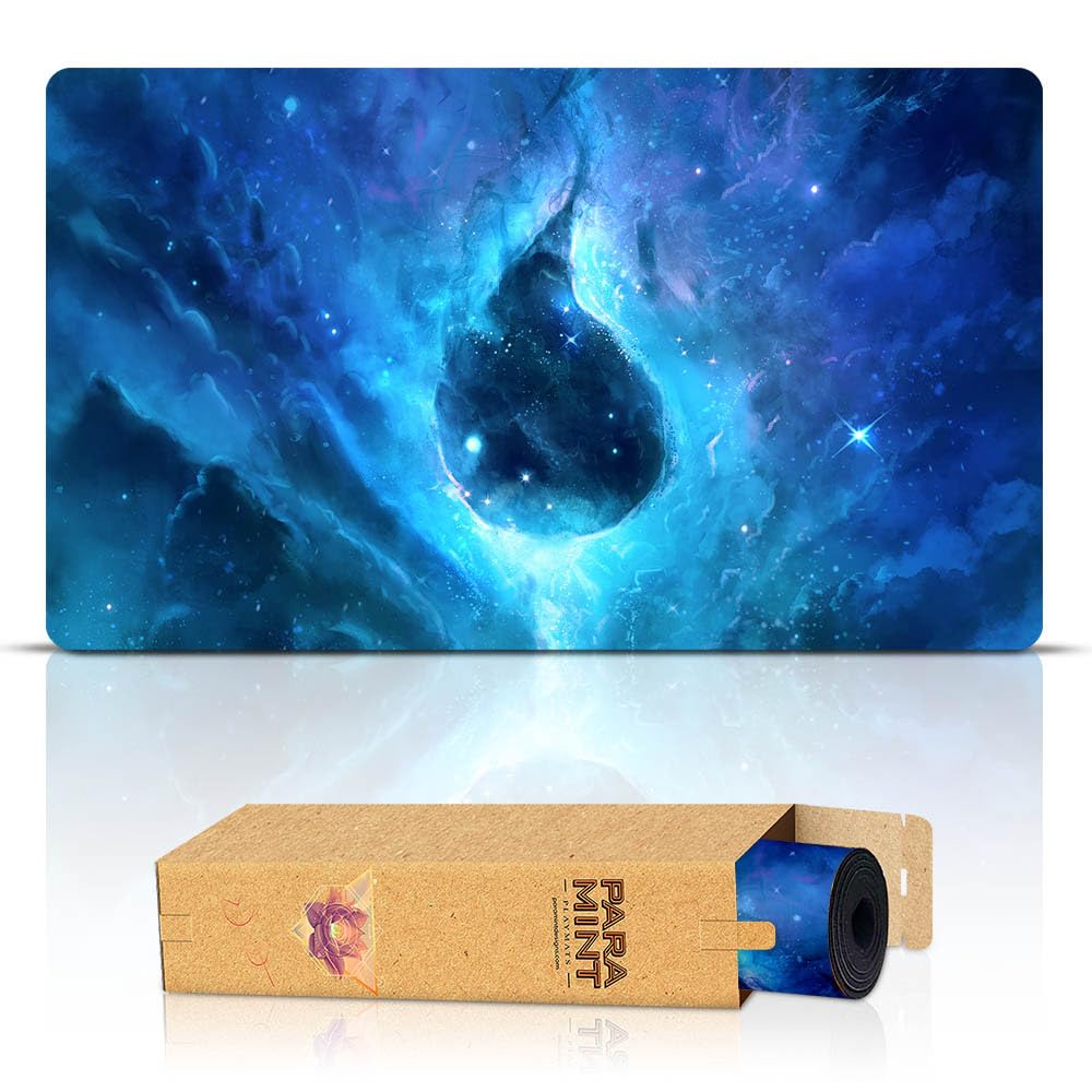 Island Ethereal Mana (Sched) - MTG Playmat - Perfect for Magic The Gathering, YuGiOh, Anime - TCG Card Game Table Mat - Durable, Thick, Fabric Top with Rubber Bottom by Daniel Ziegler