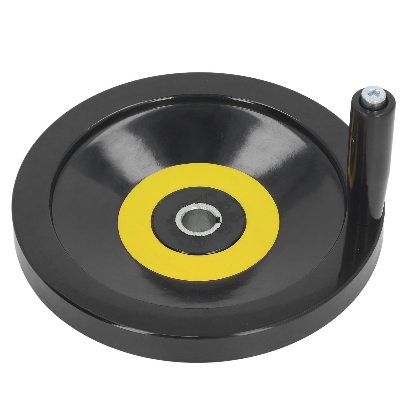 Lathe Handwheel, Milling Machine Hand Wheel 100mm Outer Diameter Strong Insulation Engineering Plastic with Screw Holes for Power Tool