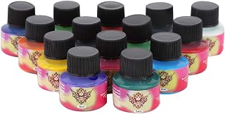 14 Colors Tattoo Inks Set, Lasting Tattoo Pigment Practice Ink Accessory for Permanent Tattoo Art Eyebrow Body Art Ink
