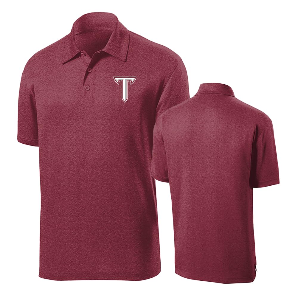 Polo de golf transpirable Troy Maroon en talla L 5