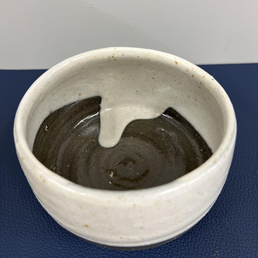 Amazon.co.jp: 金重巌 白掛茶碗 口径約11cm 高さ約7cm : Home & Kitchen