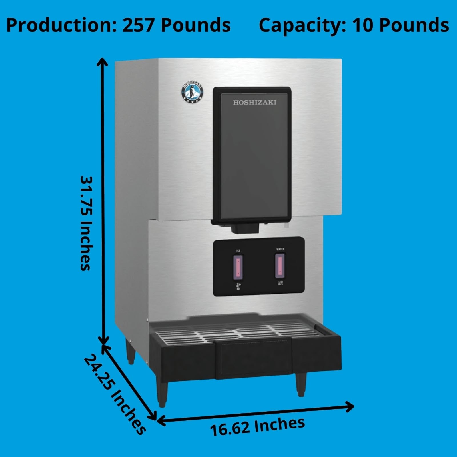 Amazon.com: Hoshizaki DCM-271BAH-OS, Cubelet Ice and Water