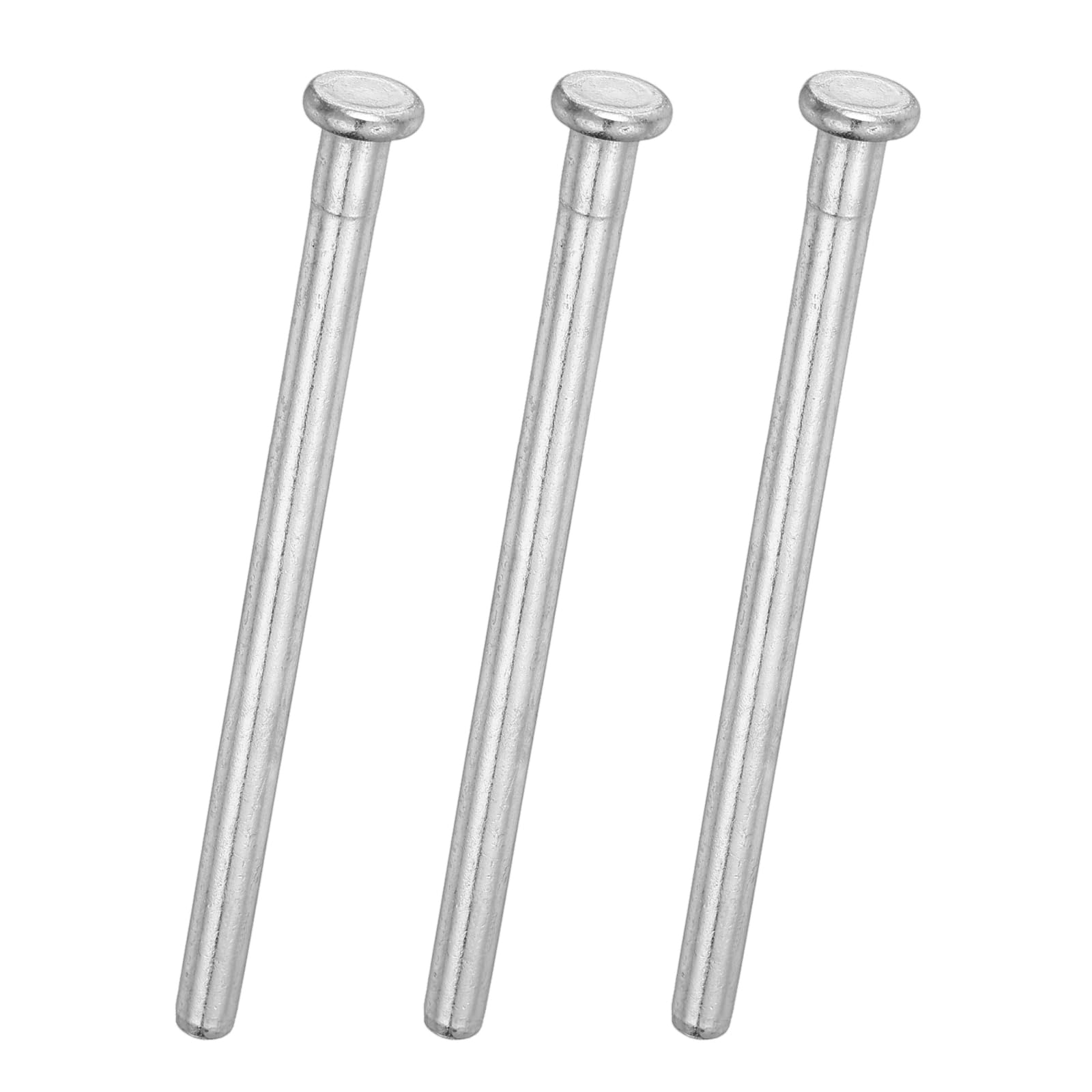 sourcing map 3Pcs Door Hinge Pins, 4.09 Inch Removable Interior Hinge Security Pins for Residential Wood Door Replacement Repair, Silver