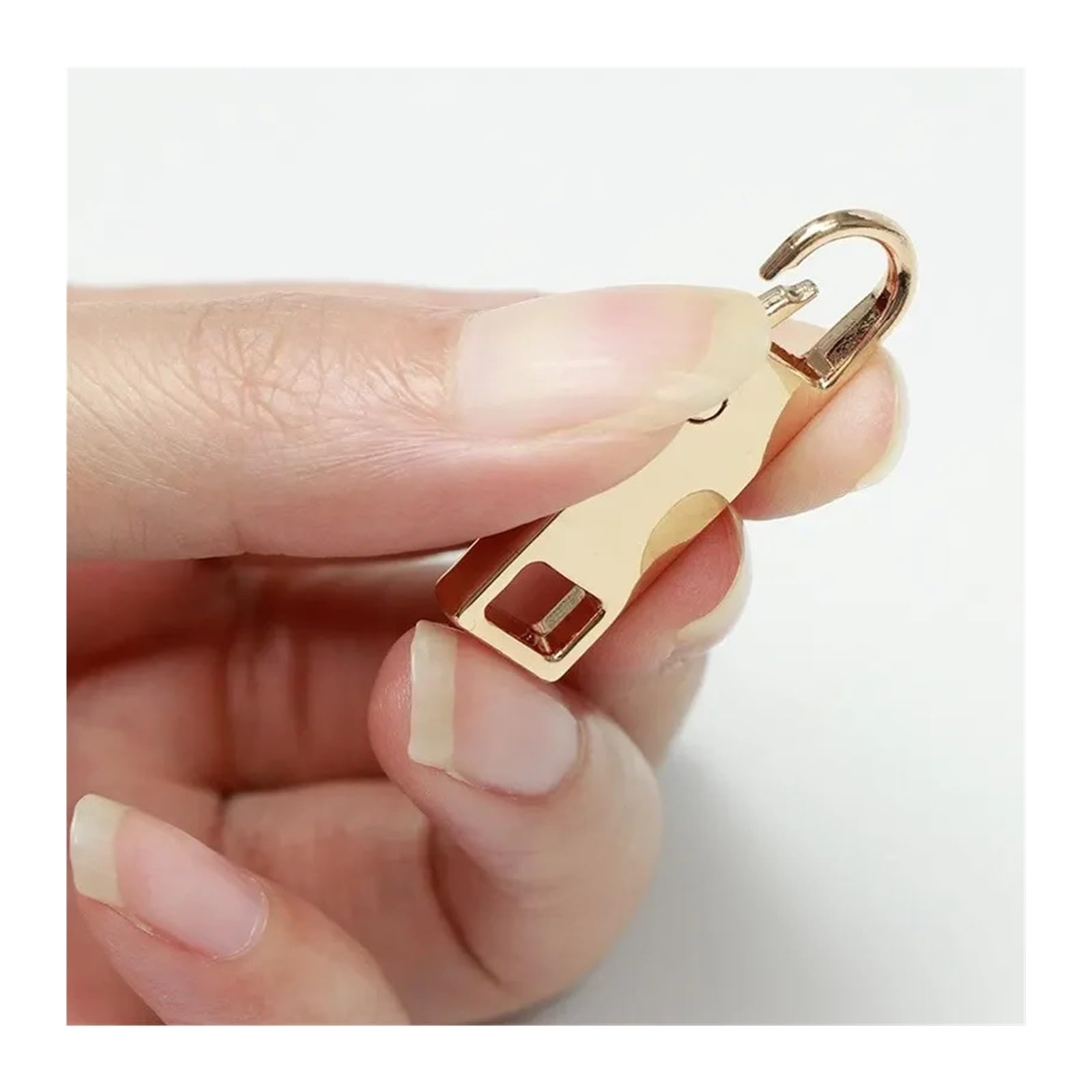 Zamienne uchwyty do zamków błyskawicznych, Zestaw 4 suwaków z metalowym zamkiem błyskawicznym, wielokolorowy, do toreb i wymiany odzieży(Golden-4pcs)