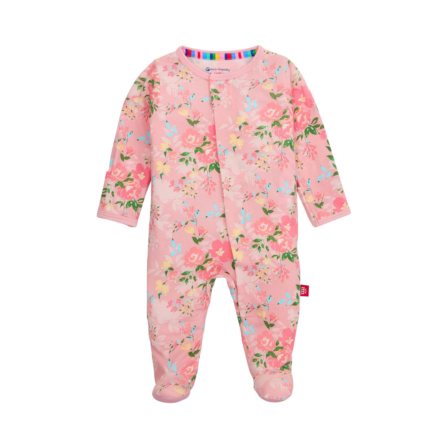 Magnetic Me Girls Modal Magnetic Baby Footie Pajamas | Silky Soft Modal Fabric | Baby Sleepers Available Sizes PRE - 24M