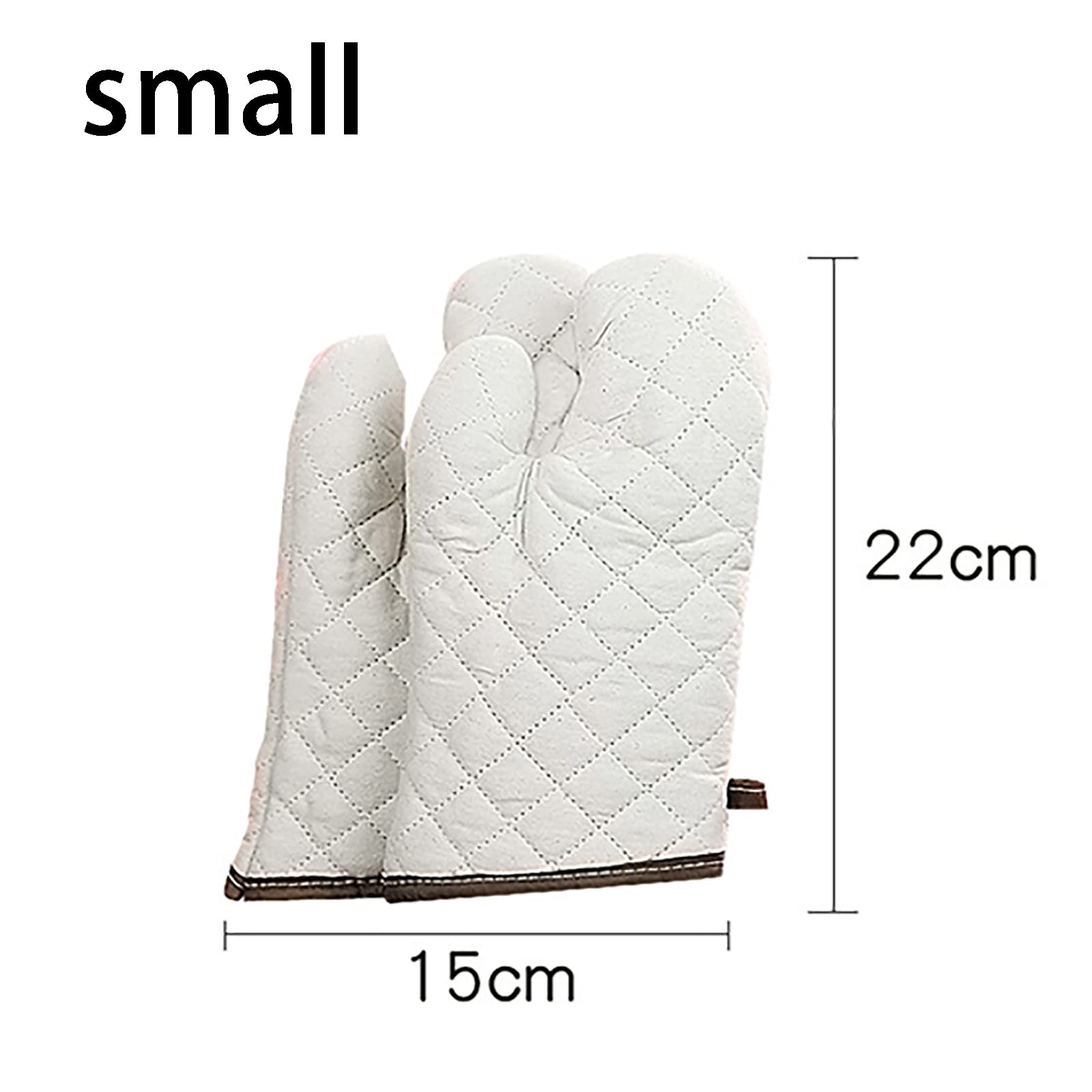 1 par de guantes de horno para hornear, guantes resistentes al calor, soportes para ollas con lazo para colgar, parrilla, barbacoa, cocina, blanco, S